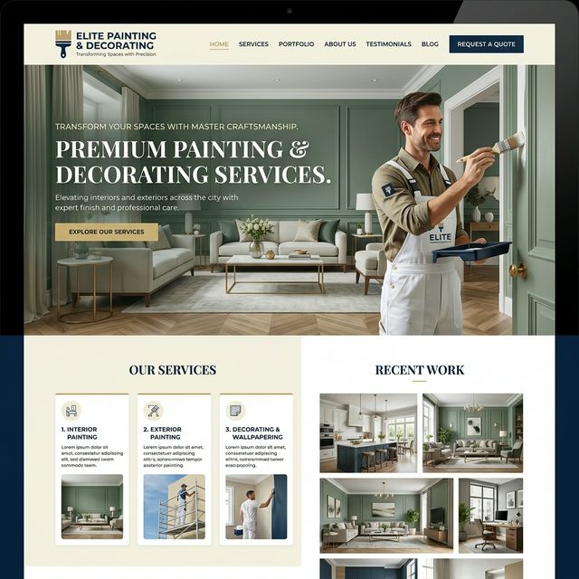 Painting & Decorating Website Preview
