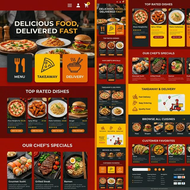 Event Catering Website Moving Preview