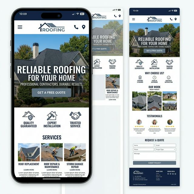 Roofing Website Moving Preview