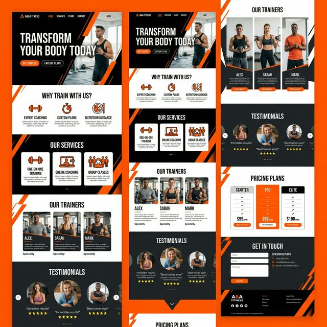Personal Trainers Website Moving Preview